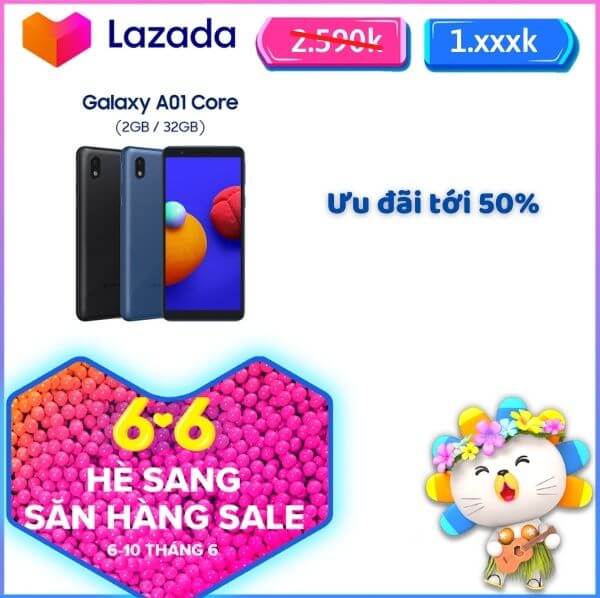 Samsung Lazada khuyến mãi