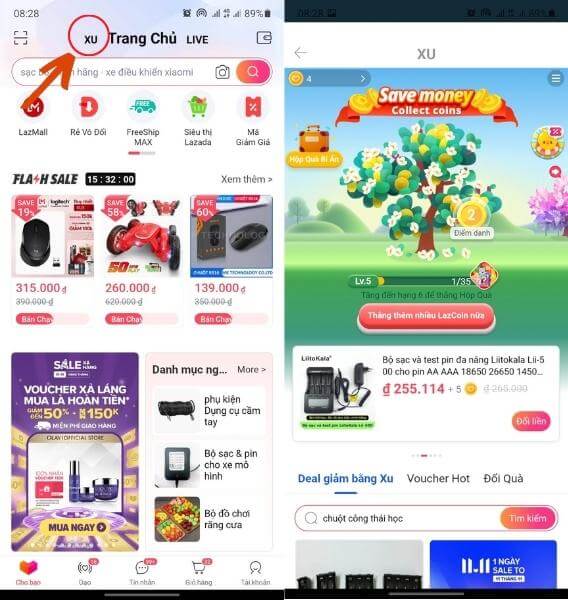 Game Lazada coins tree