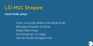 Lỗi M01 Shopee